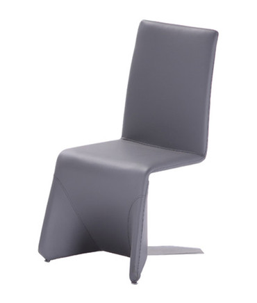 Nisse - Contemporary Grey Leatherette Dining Chair (Set of 2) / VGVCB878-GRY