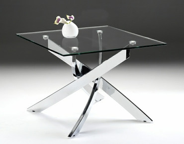 Modrest Pyrite Modern Glass End Table / VGEWF1143-1BA