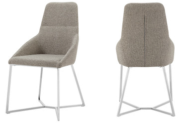 Stark - Modern Light Grey Fabric Dining Chair (Set of 2) / VGEWF3209AA
