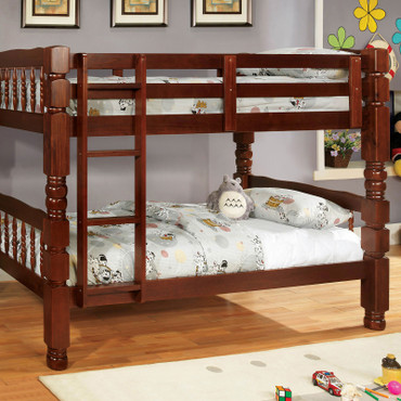 CAROLINA Twin/Twin Bunk Bed, Cherry / CM2527CH-BED
