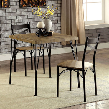 SLINGSBURY 3 Pc. 29" Dining Table Set, Gray / CM3279T-29-3PK