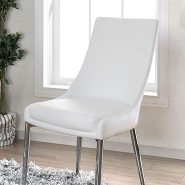 IZZY Side Chair, White (2/CTN) / CM3384WH-SC-2PK