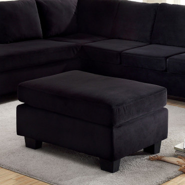 LOMMA Ottoman, Black / CM6316-OT