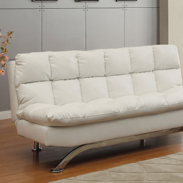 ARISTO Futon Sofa, White / CM2906WH