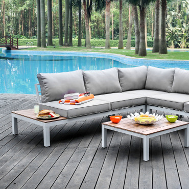 WINONA Patio Sectional w/ Table / CM-OS2580-PK