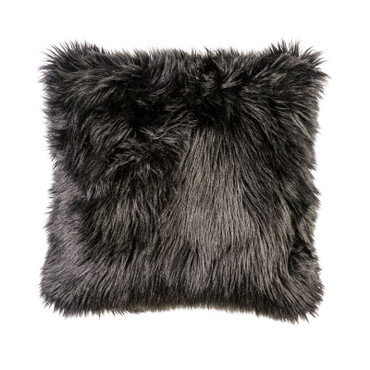 JET 20" X 20" Pillow, Fur Black (2/CTN) / PL8043-2PK