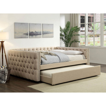 SUZANNE Twin Daybed w/ Trundle / CM1028T-BED+TR