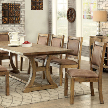GIANNA 6 Pc. Dining Table Set w/ Bench / CM3829T-6PC-BN