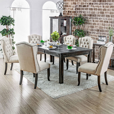 SANIA 9 Pc. Dining Table Set / CM3324BKT84-3564-9PC