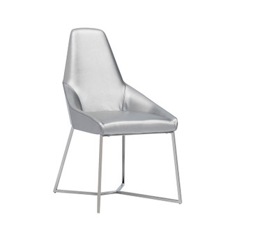 Modrest Sarah Modern Pearl Grey Leatherette Dining Chair (Set of 2) / VGZAY917-PRL