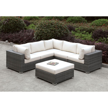 SOMANI L-Sectional + Ottoman / CM-OS2128-SET12