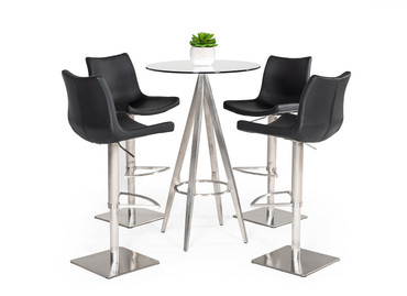 Modrest Dallas - Modern Black Bar Table / VGHR7036