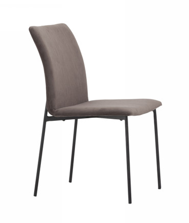 Modrest Maggie - Modern Black and Brown Dining Chair (Set of 2) / VGDWJ10045