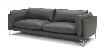 Divani Casa Harvest - Modern Grey Full Leather Sofa / VGKKKF2627-L2925-SOFA