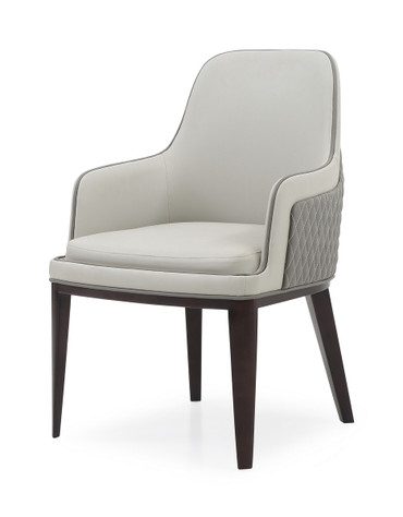 Modrest Maxwell - Glam Beige and Grey Dining Chair / VGVCB8766W