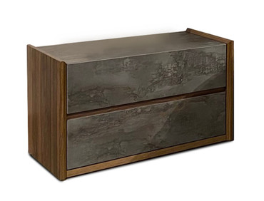 Nova Domus Rado Modern Walnut & Stucco Nightstand / VGACRADO-NS