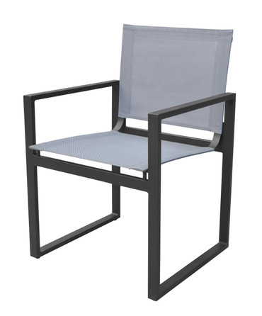 Renava Kayak - Modern Charcoal Outdoor Dining Armchair (Set of 2) / VGGERHAGEAN-GRY