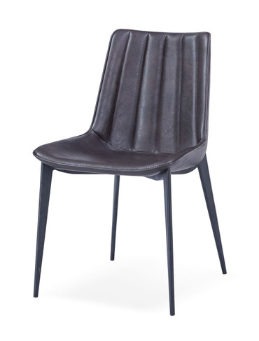 Modrest Peoria - Modern Brown & Black Dining Chair (Set of 2) / VGHR3590-BRN-DC