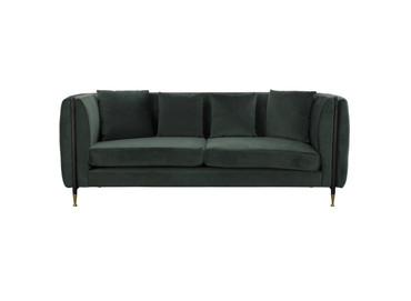 Divani Casa Oswego - Modern Dark Green Jade Sofa / VGEUMC-9712SF-2-GRN-S