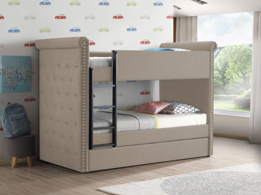 Romana II Twin/Twin Bunk Bed & Trundle / 37850