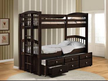 Micah Twin/Twin Bunk Bed W/Trundle & Storage / 40000