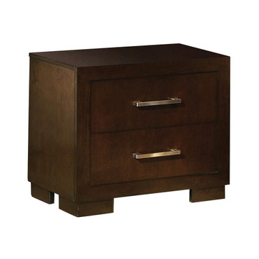 Jessica 2-drawer Nightstand Cappuccino / CS-200712