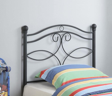 Callie Metal Twin Open Frame Headboard Matte Black / CS-450102T