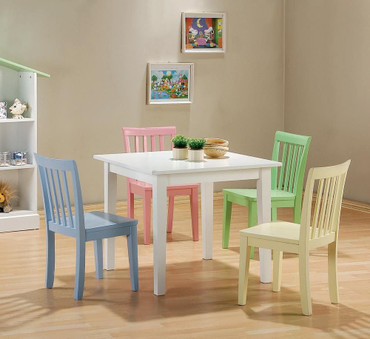Rory 5-piece Kids Table and Chairs Set Multi Color / CS-460235