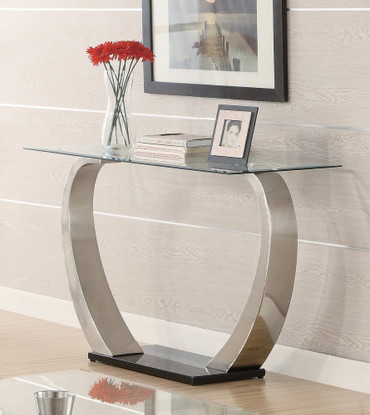 Pruitt Rectangular Sofa Table Satin / CS-701239