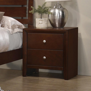 Serenity 2-drawer Nightstand Rich Merlot / CS-201972