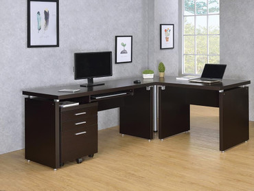 Skylar 55-inch Computer Desk with Keyboard Drawer Cappuccino / CS-800891