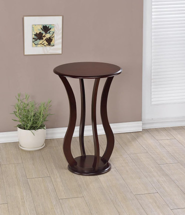 Elton Round Top Accent Table Cherry / CS-900934