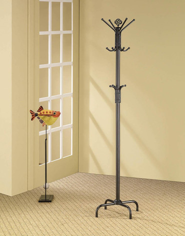 Collier 12-hook Coat Rack Black / CS-2019