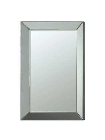 Pinciotti 36 x 24 Inch Beveled Frame Wall Mirror Silver / CS-901783