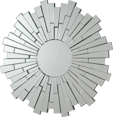 Danika Sunburst Circular Mirror Silver / CS-901784