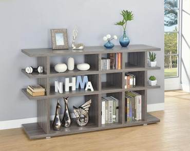 Santos 3-tier Bookcase Weathered Grey / CS-800359