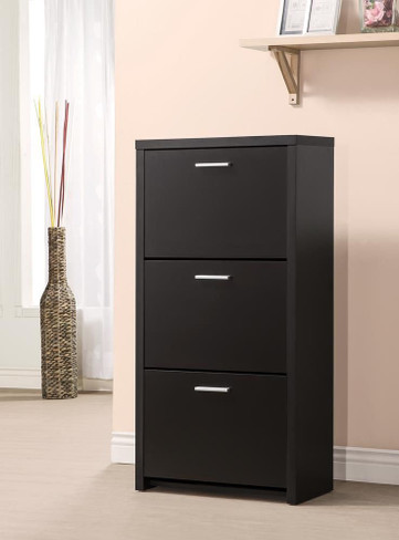 Vivian 3-drawer Shoe Cabinet Black / CS-900604