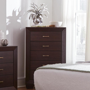 Kauffman 5-drawer Bedroom Chest Dark Cocoa / CS-204395