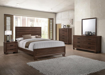 Brandon 5-piece Queen Bedroom Set Warm Brown / CS-205321Q-S5