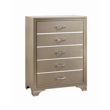 Beaumont 5-drawer Rectangular Chest Champagne / CS-205295