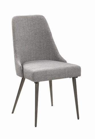 Alan Upholstered Dining Chairs Grey (Set of 2) / CS-190442