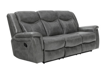 Conrad Upholstered Padded Arm Motion Sofa Grey / CS-650354