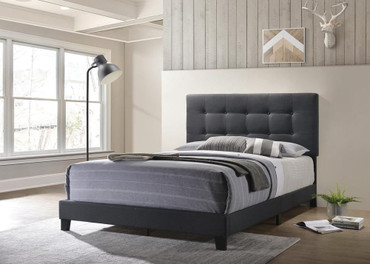 Mapes Upholstered Queen Panel Bed Charcoal / CS-305746Q