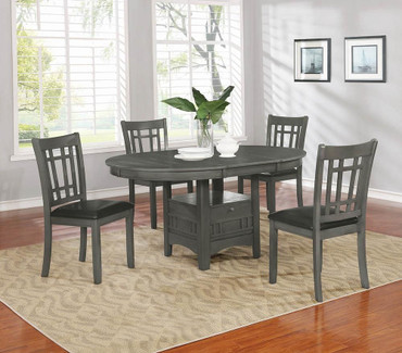 Lavon Padded Dining Side Chairs Medium Grey and Black (Set of 2) / CS-108212