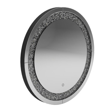 Landar Round Wall Mirror Silver / CS-961525