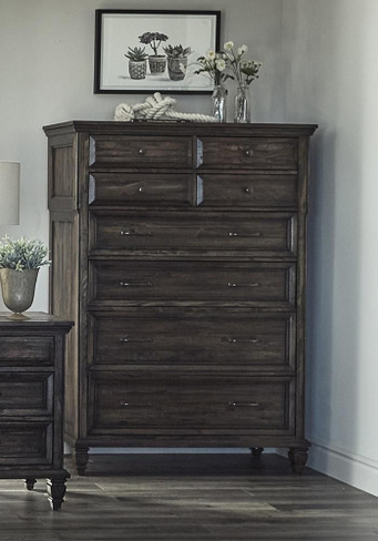 Avenue 8-drawer Chest Weathered Burnished Brown / CS-223035