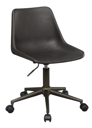 Adjustable Height Office Chair with Casters Brown and Rustic Taupe / CS-803378