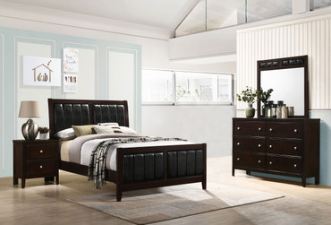 Carlton 4-piece Full Bedroom Set Cappuccino / CS-202091F-S4