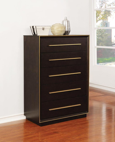 Durango 5-drawer Bedroom Chest Smoked Peppercorn / CS-223265