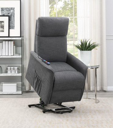 Herrera Power Lift Recliner with Wired Remote Charcoal / CS-609406P